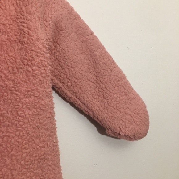 Carter's Pink Hooded Sherpa Pram Size 9 Months - Picture 6 of 10